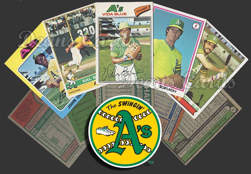 1975 Topps -79 Oakland A's ( Athletics ) 50 Card Team Starter Set / Lot